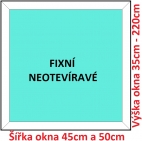 Plastov okna FIX SOFT ka 45 a 50cm
